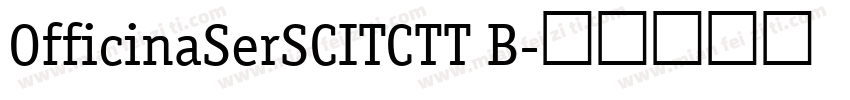 OfficinaSerSCITCTT B字体转换